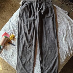 Women's Gray Corduroy Pants